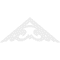 Ekena Millwork Pitch Preston Architectural Grade PVC Gable Pediment, 48"W x 20"H x 1"P (10/12) GPP048X020X100PRE - alternate 4